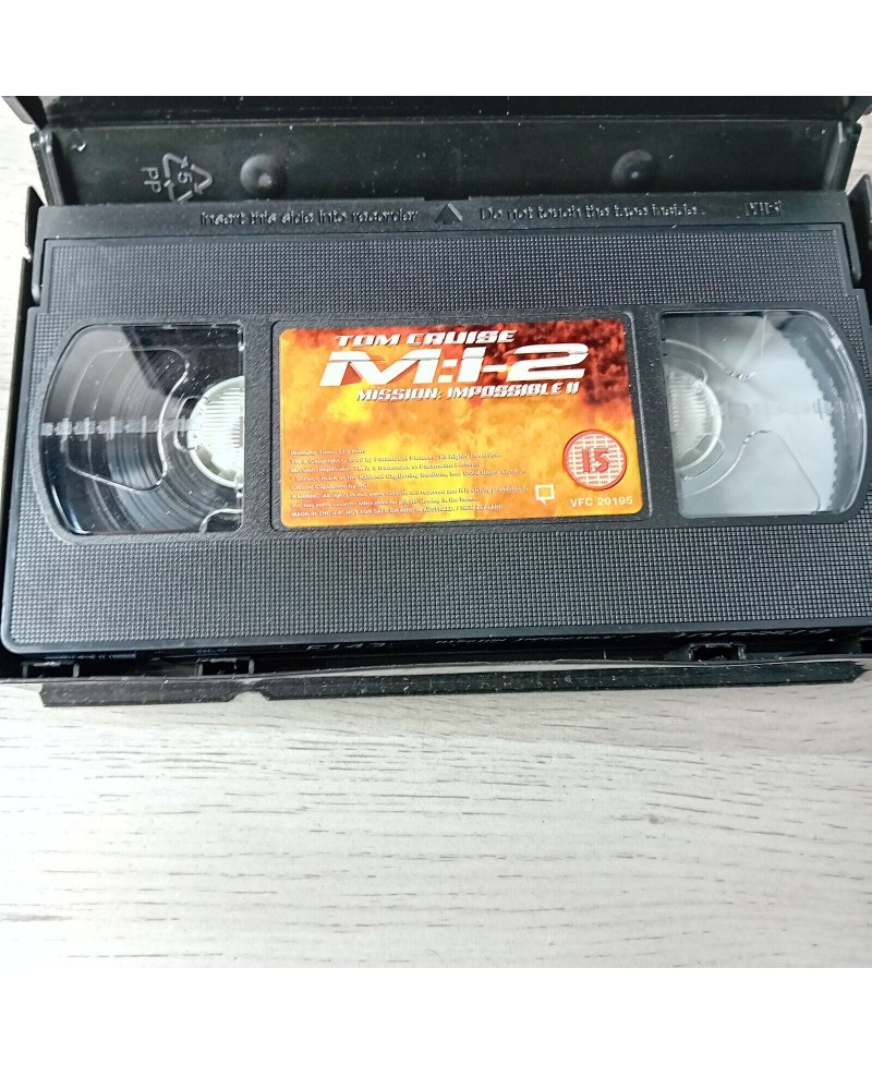 MISSION IMPOSSIBLE 2 VHS TAPE - RARE RETRO MOVIE SERIES