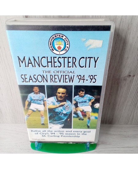 MANCHESTER CITY THE OFFICIAL SEASON REVIEW 94 95 VHS TAPE - RARE RETRO FOOTBALL