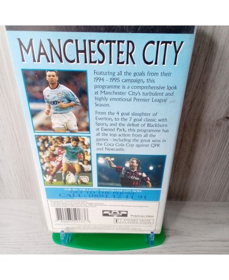 MANCHESTER CITY THE OFFICIAL SEASON REVIEW 94 95 VHS TAPE - RARE RETRO FOOTBALL