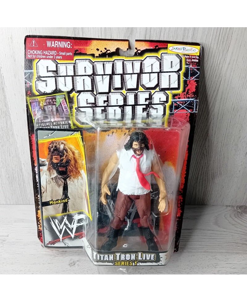 WWF SURVIVOR SERIES MAN KIND WRESTLING FIGURE - NEW IN BOX VERY RARE JAKKS 1999