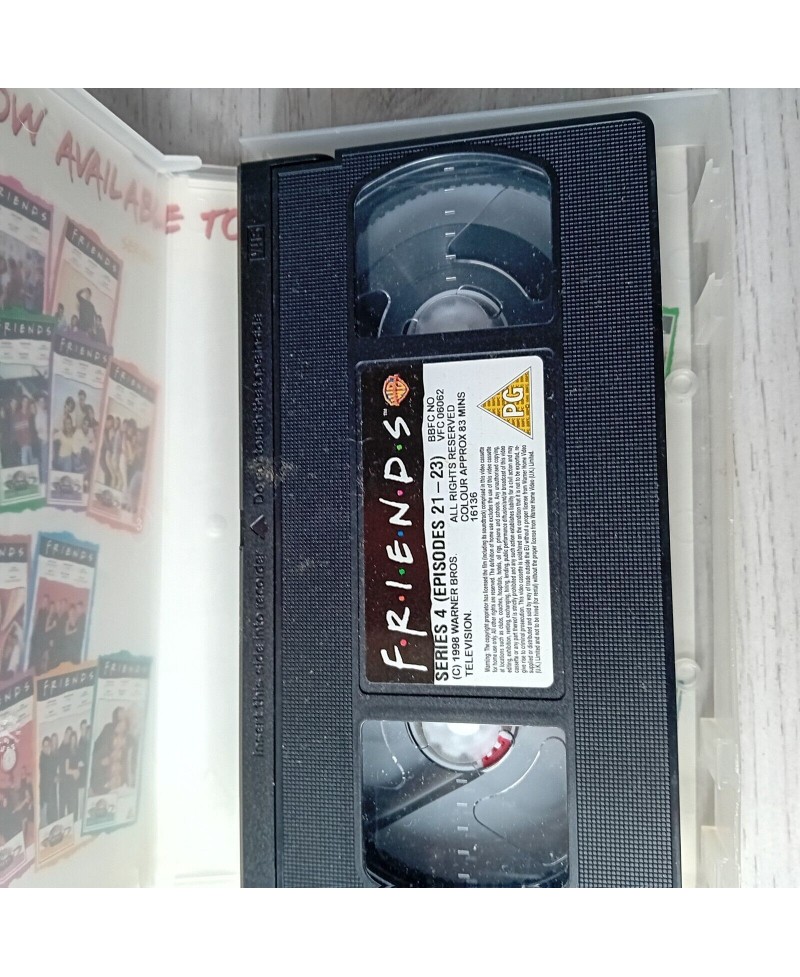 FRIENDS SERIES 4 EPISODES 21 23 VHS TAPE - RARE RETRO MOVIE SERIES