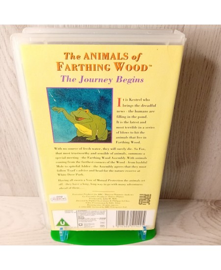 THE ANIMALS OF FARTHING WOOD VHS TAPE - RARE RETRO MOVIE KIDS VINTAGE