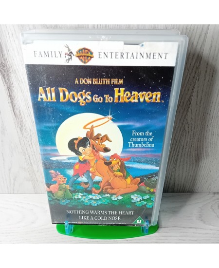 ALL DOGS GO TO HEAVEN VHS TAPE - RARE RETRO MOVIE KIDS