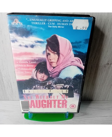 NOT WITHOUT MY DAUGHTER VHS - RARE RETRO BIG BOX EX RENTAL COPY