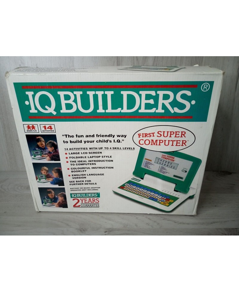 GRANDSTAND IQ BUILDERS FIRST SUPER COMPUTER V.RARE NEW IN BOX VINTAGE KIDS TOY