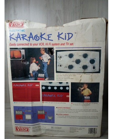 VTECH KARAOKE KID ELECTRONIC MACHINE NEW IN DAMAGED BOX RETRO RARE VINTAGE 1991