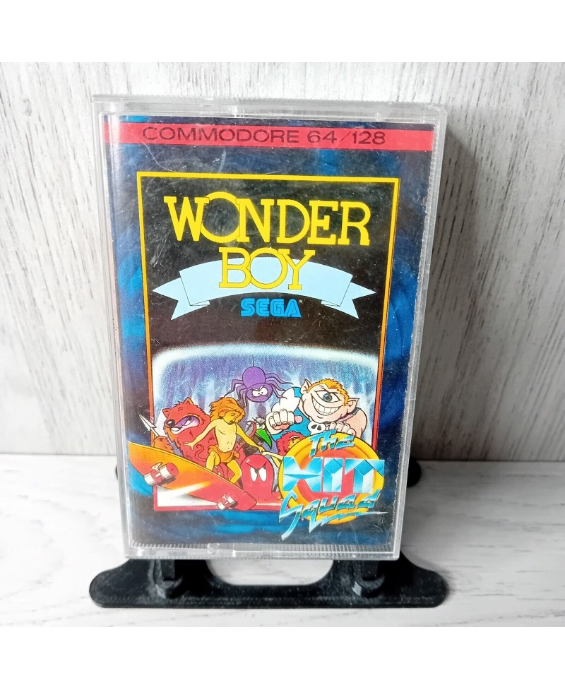 WONDER BOY COMMODORE 64 GAME - RARE RETRO VINTAGE GAMING 1988