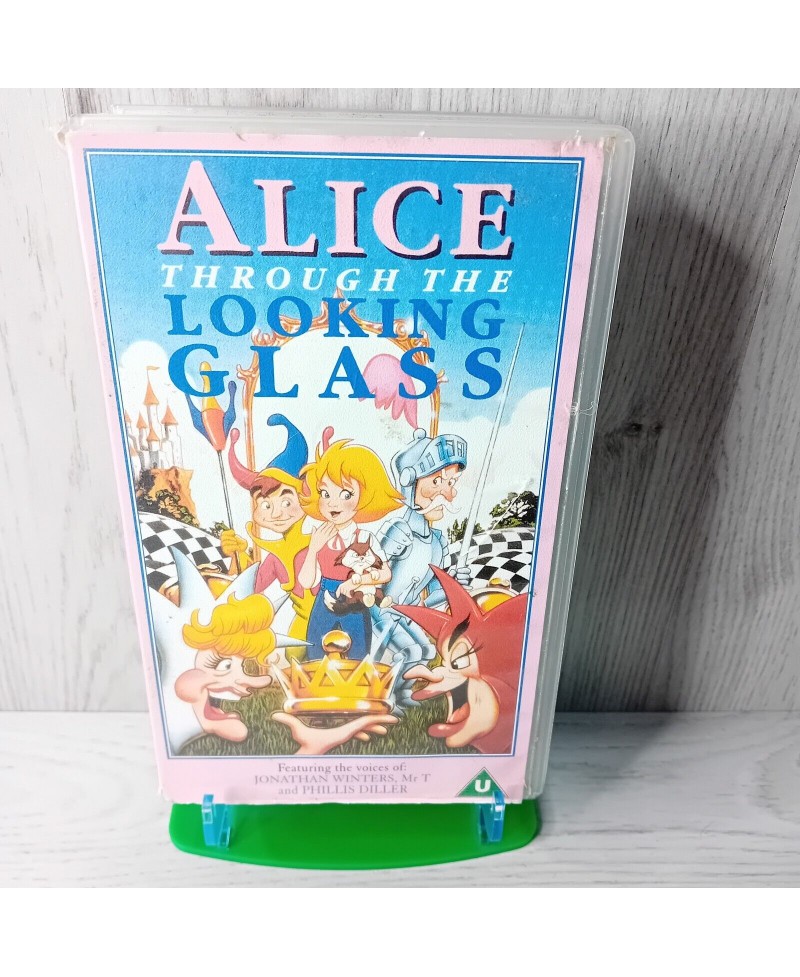 ALICE THROUGH THE LOOKING GLASS VHS TAPE - RARE RETRO MOVIE KIDS