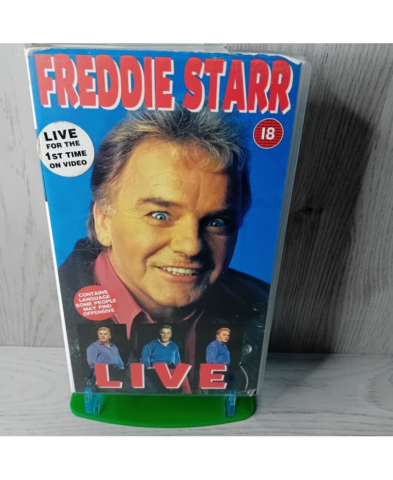 FREDDIE STARR LIVE VHS TAPE - RARE RETRO MOVIE COMEDY