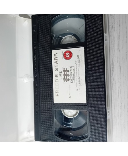 FREDDIE STARR LIVE VHS TAPE - RARE RETRO MOVIE COMEDY