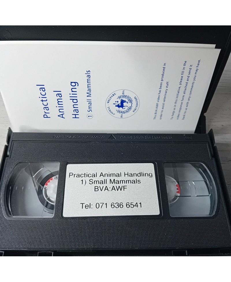 PRACTICAL ANIMAL HANDLING SMALL MAMMALS VHS TAPE - RARE RETRO