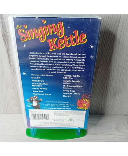 THE SINGING KETTLE BLAST OFF VHS TAPE - RARE RETRO MOVIE KIDS