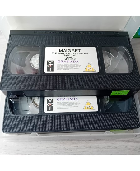 MAIGRET 1ST SERIES VHS TAPE - RARE RETRO MOVIE 2 TAPES