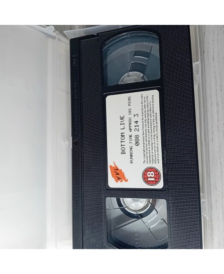BOTTOM LIVE THE STAGE SHOW VHS TAPE - RARE RETRO MOVIE