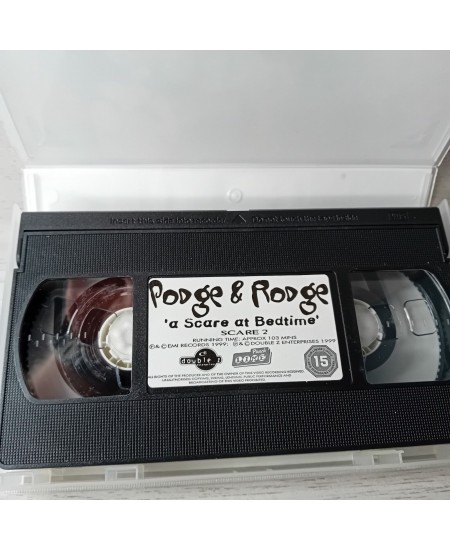 PODGE & RODGE A SCARE AT BEDTIME 2 VHS TAPE - RARE RETRO COMEDY - V.RARE RTE