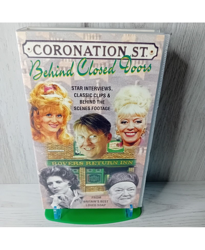 CORONATION STREET BEHIND CLOSED DOORS VHS TAPE - RARE RETRO SERIES - V.RARE 1996