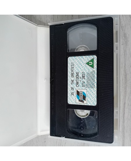 35 GREATEST CARTOONS VHS TAPE - RARE RETRO MOVIE SERIES KIDS 4 HOURS