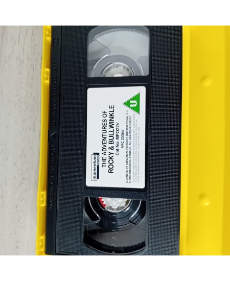 THE ADVENTURE OF ROCKY & BULLWINKLE VHS TAPE - RARE RETRO MOVIE SERIES