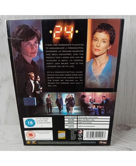 24 SEASON ONE DVD BOXSET COMPLETE - RARE RETRO SERIES MOVIE
