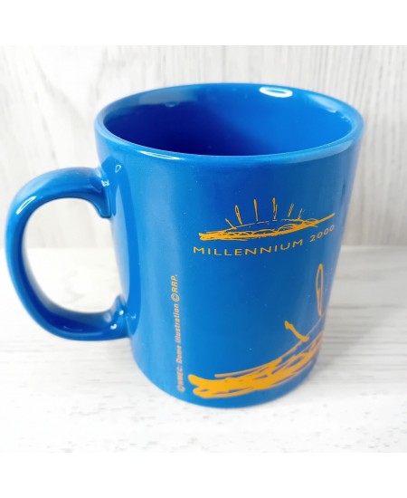 MILLENIUM DOME 2000 MUG STAFFORDSHIRE -RARE RETRO VINTAGE CUP TEA COFFEE Y2K NEW