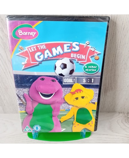 BARNEY LET THE GAMES BEGIN - NEW FACTORY SEALED - RARE RETRO 2006 KIDS