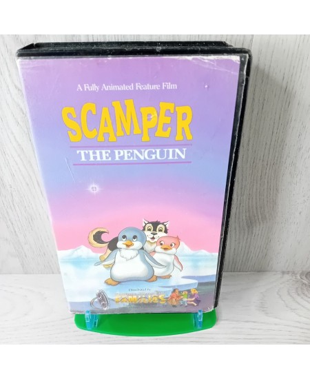 SCAMPER THE PENGUIN VHS TAPE - RARE RETRO MOVIE SERIES KIDS