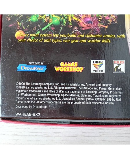 WARHAMMER 40,000 RITES OF WAR BIG BOX PC DVD ROM GAME RETRO GAMING RARE VINTAGE