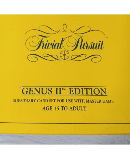 TRIVIA PURSUIT GENIUS II EDITION COMPLETE - 1984 RARE RETRO VINTAGE CARD GAME