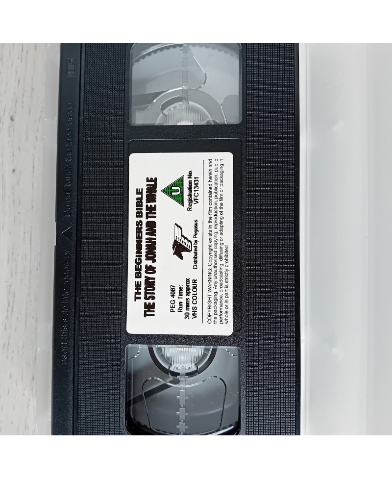 THE STORY OF JONAH & THE WHALE VHS TAPE - RARE RETRO MOVIE SERIES