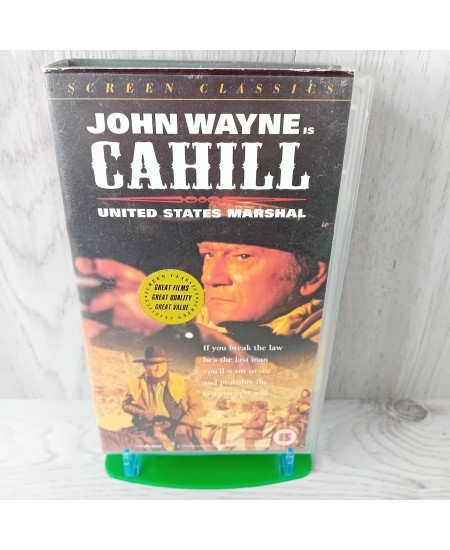 JOHN WAYNE CAHILL VHS TAPE - RARE RETRO MOVIE SERIES