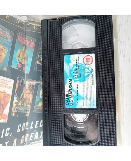 JOHN WAYNE CAHILL VHS TAPE - RARE RETRO MOVIE SERIES