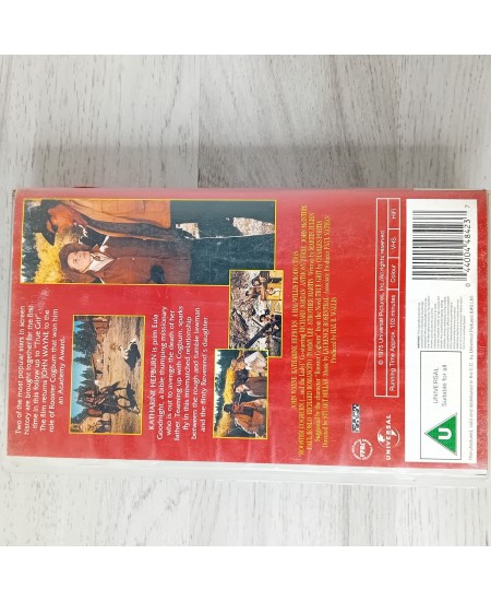 ROOSTER COGBURN VHS TAPE - RARE RETRO MOVIE SERIES WESTERN