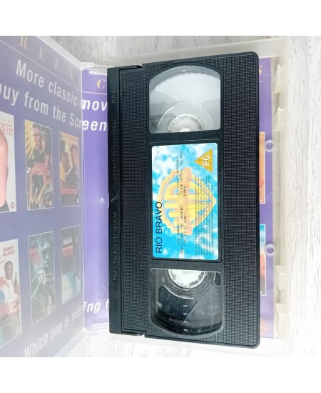 RIO BRAVO VHS TAPE - RARE RETRO MOVIE SERIES WESTERN