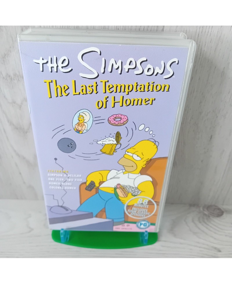 SIMPSONS THE LAST TEMPTATION OF HOMER VHS TAPE - RARE RETRO MOVIE SERIES