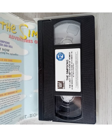 SIMPSONS THE LAST TEMPTATION OF HOMER VHS TAPE - RARE RETRO MOVIE SERIES