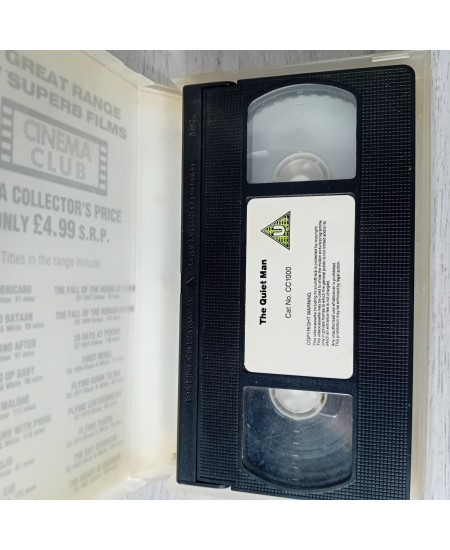 THE QUIET MAN JOHN WAYNE VHS TAPE - RARE RETRO MOVIE SERIES