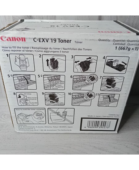 CANON GENUINE C-EXV 19 BLACK TONER IMAGEPRESS C1 C1+ - PRINTER INK