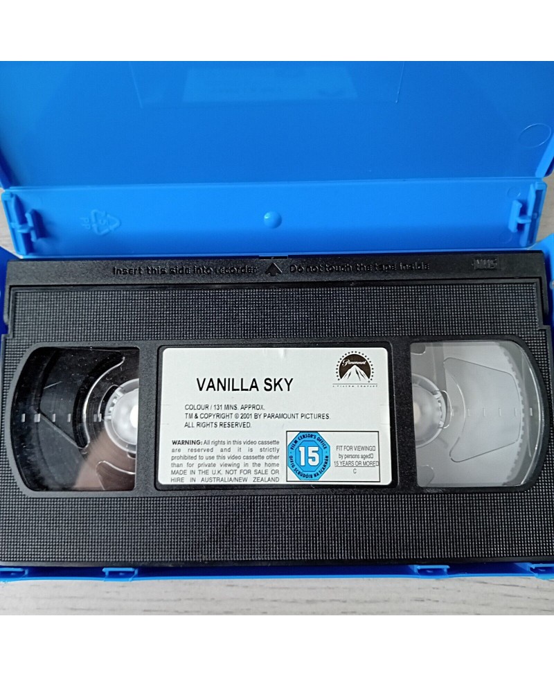 VANILLA SKY VHS TAPE -RARE RETRO MOVIE SERIES VINTAGE