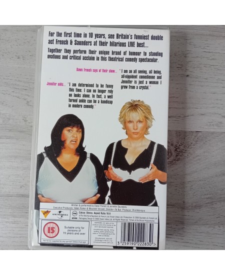 FRENCH & SAUNDERS LIVE VHS TAPE -RARE RETRO MOVIE SERIES VINTAGE COMEDY