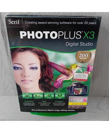 SERIF PHOTOPLUS X3 DIGITAL STUDIO SOFTWARE - NEW IN BOX EX DISPLAY STOCK VINTAGE