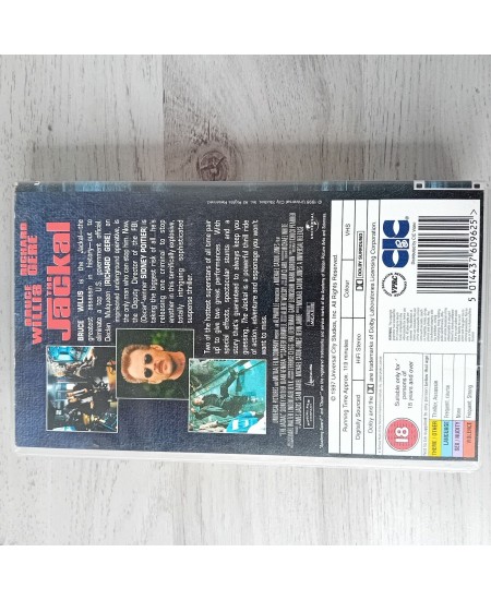 THE JACKAL VHS TAPE -RARE RETRO MOVIE SERIES VINTAGE