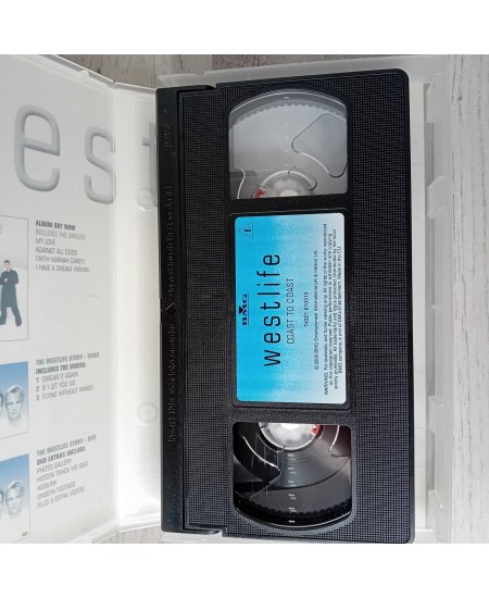 WESTLIFE COAST TO COAST VHS TAPE -RARE RETRO MOVIE SERIES VINTAGE 2000