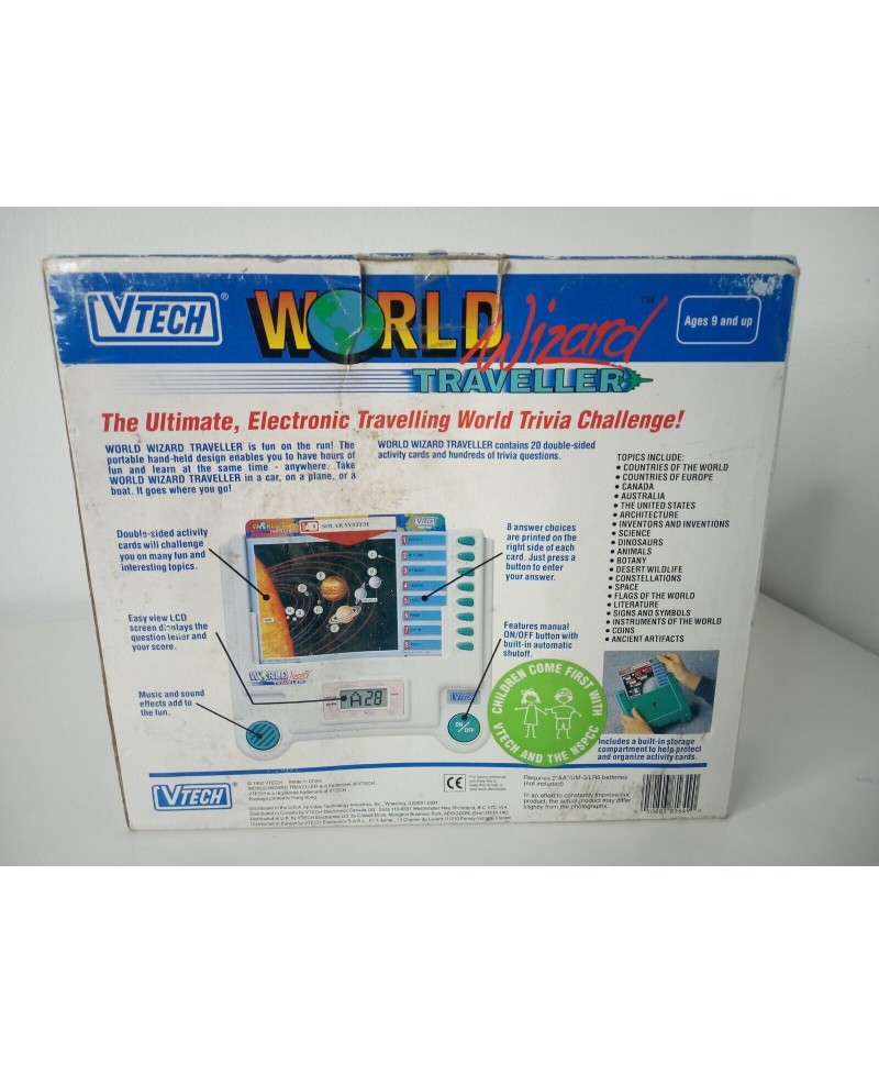 VTECH WORLD WIZARD TRAVELLER - NEW BOX - VINTAGE VERY RARE -