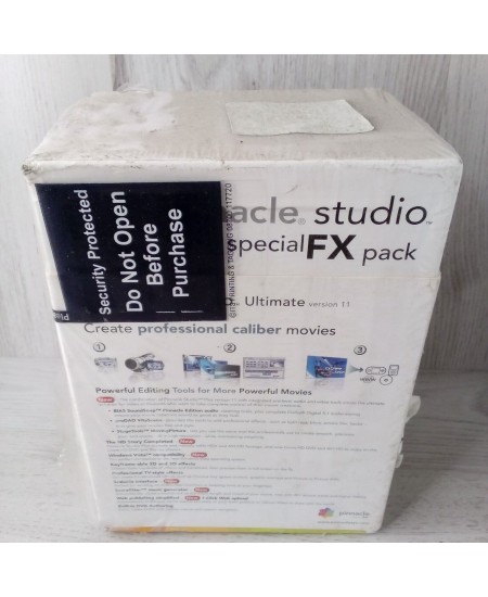 PINNACLE STUDIO ULTIMATE PACK SOFTWARE - NEW OPENED BOX RARE RETRO FX PACK