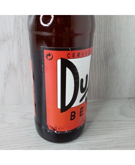 DUFF BEER BOTTLE FROM 2009 - VERY RARE ONLY 1 ON EBAY - RETRO SIMPSONS GENUINE