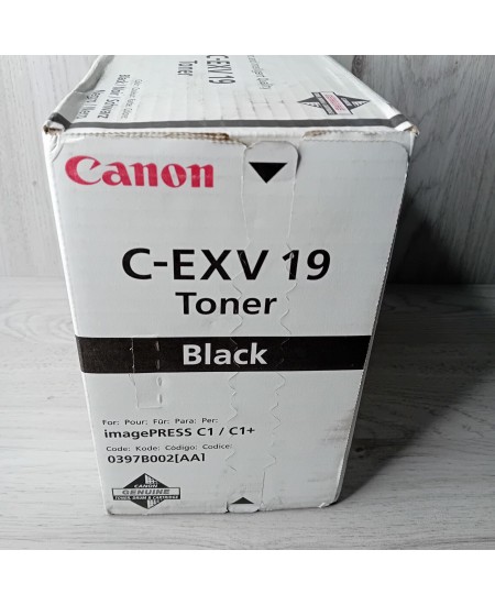 CANON GENUINE C-EXV 19 BLACK TONER IMAGEPRESS C1 C1+ - PRINTER INK NEW