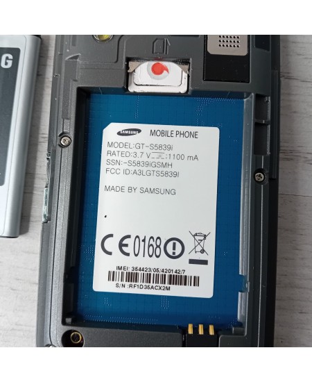 SAMSUNG GT-S5839I MOBILE PHONE RETRO VINTAGE - VERY RARE - SPARES OR REPAIRS