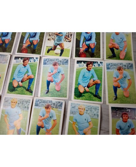 COVENTRY CITY AB&C FOOTBALL TRADING CARDS BUNDLE x 24 - 1971 RARE VINTAGE SOCCER
