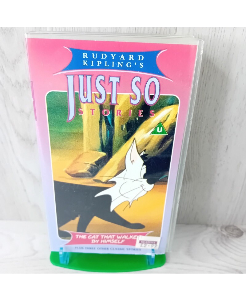 JUST SO STORIES THE CAT THAT WALKED HIMSELF VHS TAPE - RARE RETRO MOVIE SERIES