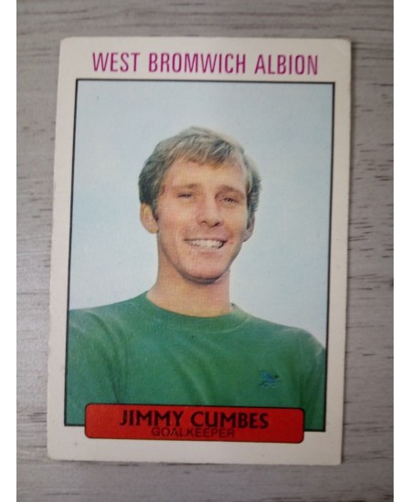 JIMMY CUMBES WEST BROM AB&C FOOTBALL TRADING CARD 1971 RARE VINTAGE
